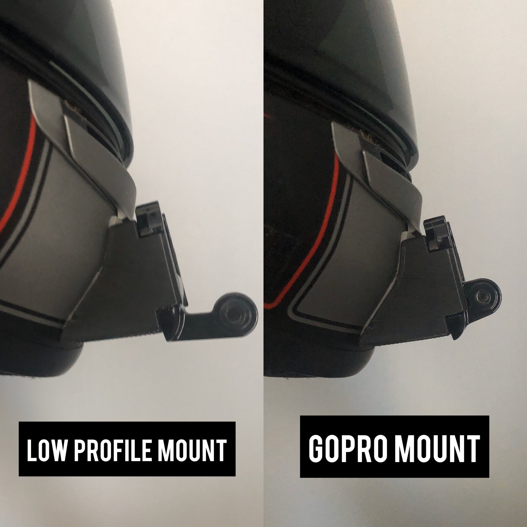 low profile buckle mount attachment for gopro